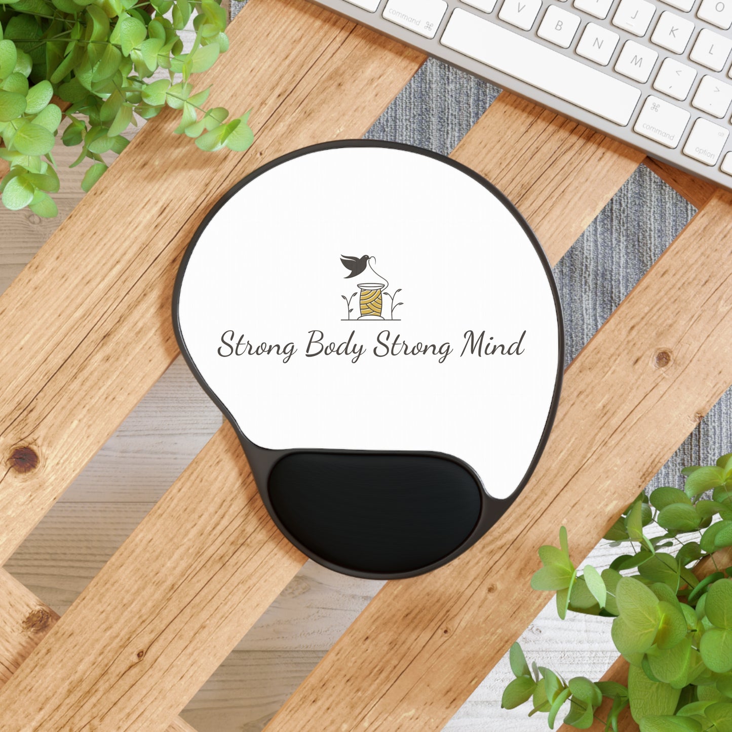 Ergonomic Mouse Pad with Wrist Rest, Motivational Desk Accessory, Perfect for Work and Study, Great Gift for Students and Professionals