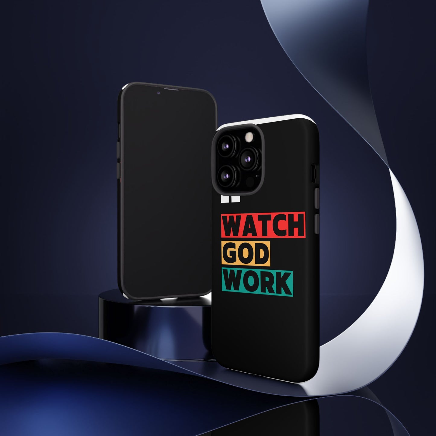 Watch God Work Phone Case | Inspirational Tough Cases for Motivation, Gift for Faith Lovers, Christian Accessories, Unique Phone Cover