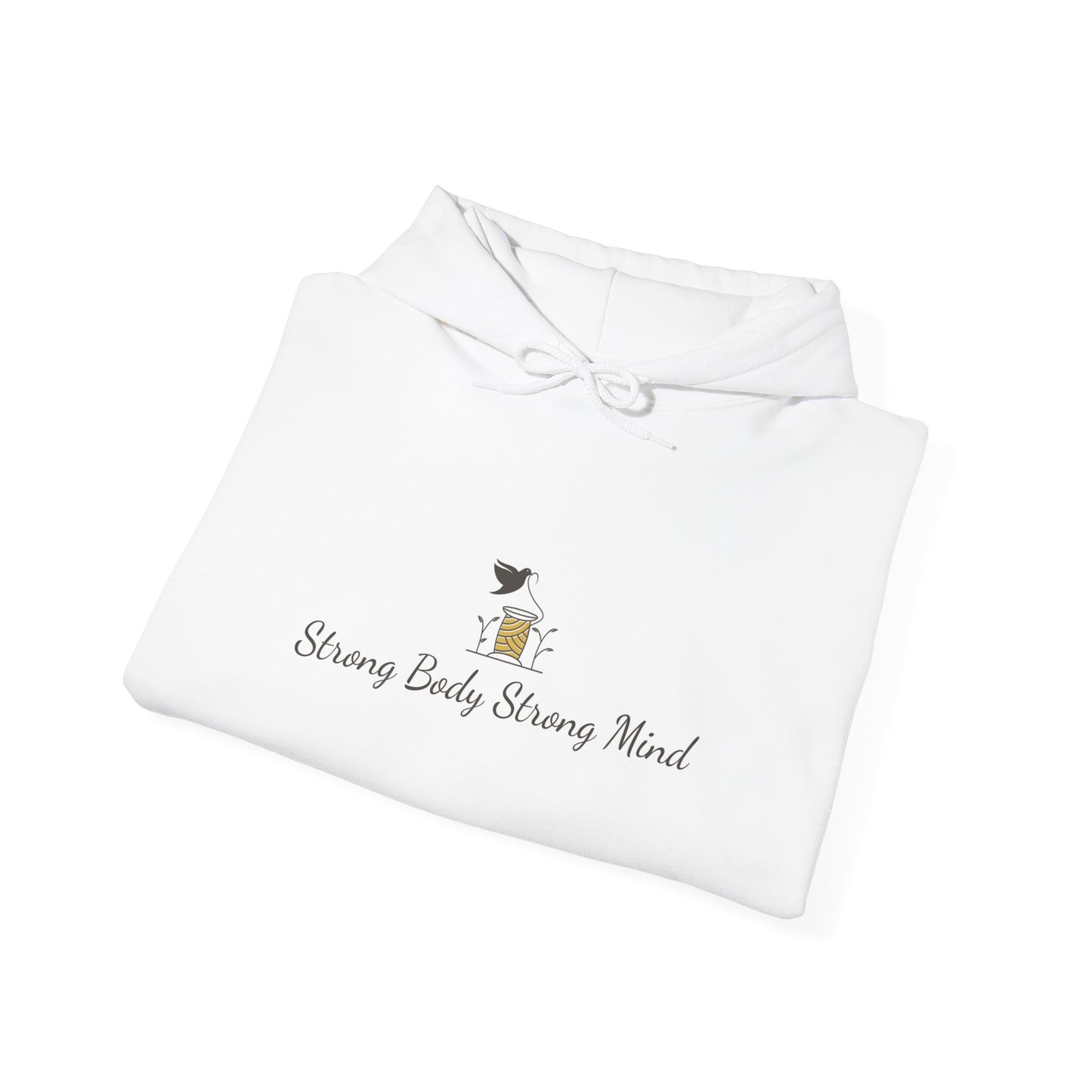 Strong Body Strong Mind Hoodie, Motivational Sweatshirt, Unisex Pullover, Fitness Gift, Workout Apparel, Inspirational Clothing