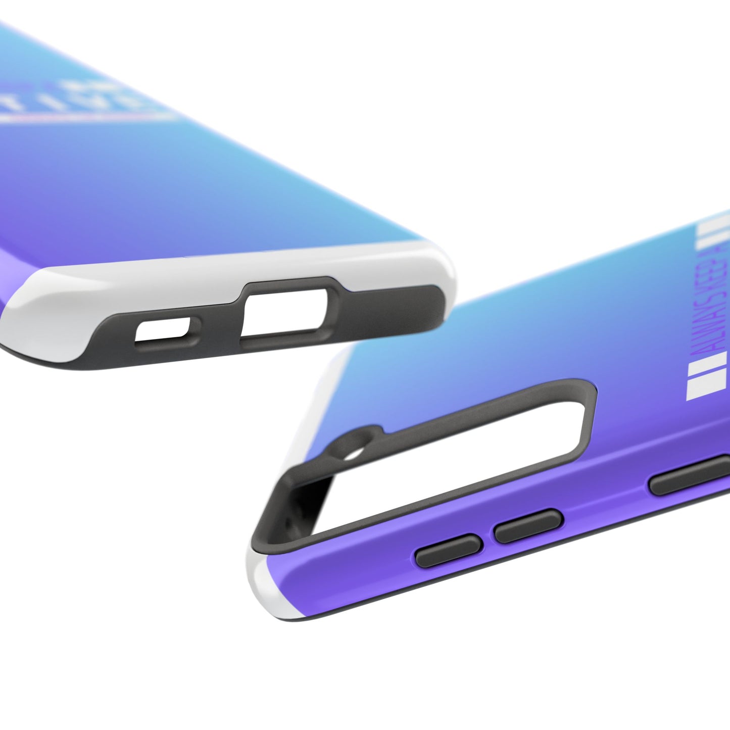 Positive Mindset Tough Phone Case, Motivational Phone Cover, Unique Phone Accessories, Gifts for Friends, Inspirational Designs