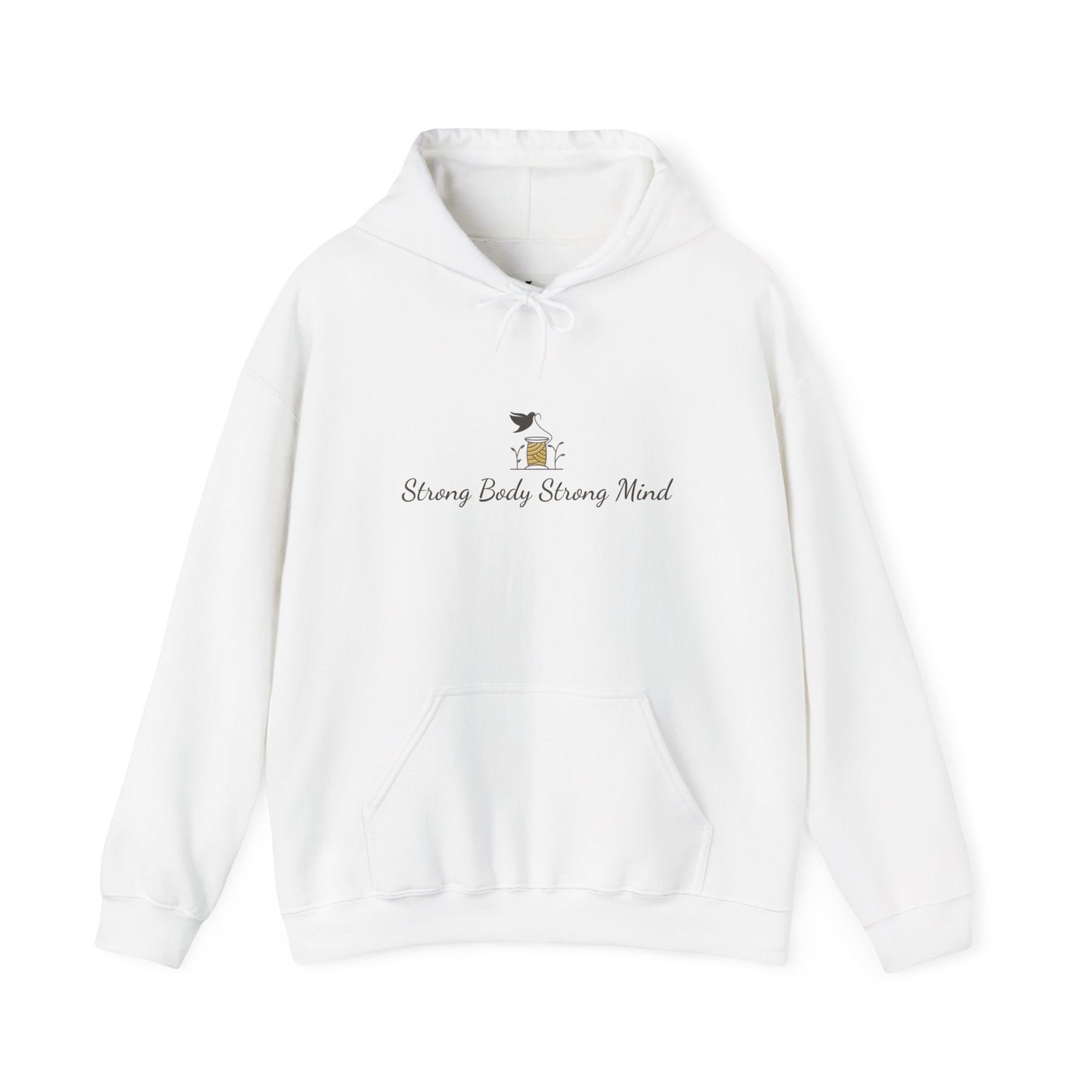 Strong Body Strong Mind Hoodie, Motivational Sweatshirt, Unisex Pullover, Fitness Gift, Workout Apparel, Inspirational Clothing