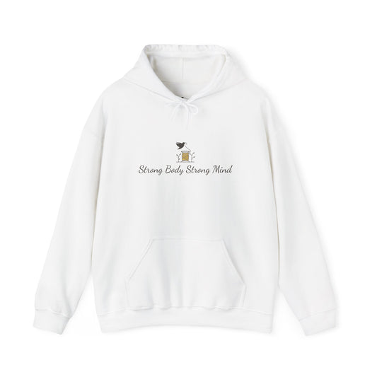 Strong Body Strong Mind Hoodie, Motivational Sweatshirt, Unisex Pullover, Fitness Gift, Workout Apparel, Inspirational Clothing