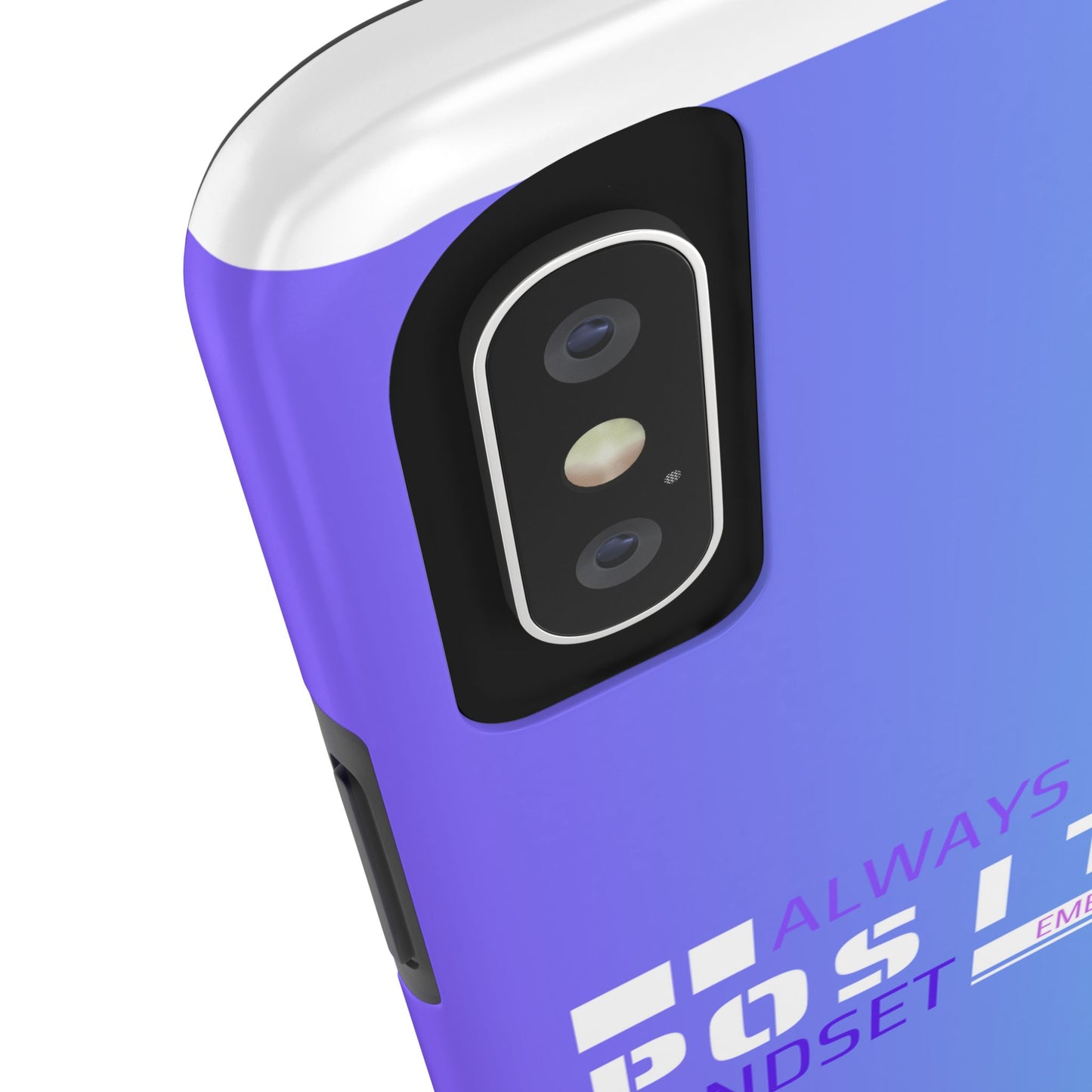 Positive Mindset Tough Phone Case, Motivational Phone Cover, Unique Phone Accessories, Gifts for Friends, Inspirational Designs