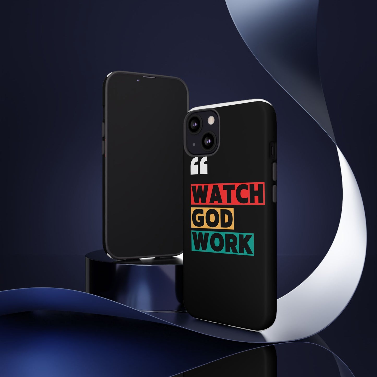 Watch God Work Phone Case | Inspirational Tough Cases for Motivation, Gift for Faith Lovers, Christian Accessories, Unique Phone Cover